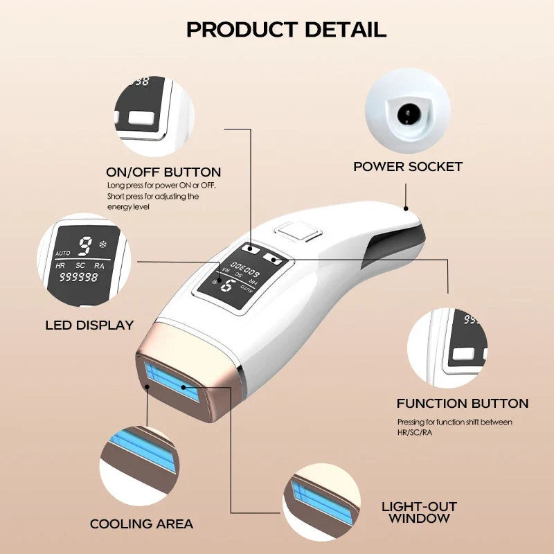 Vancostar 4In1 Laser Hair Removal IPL Epilator