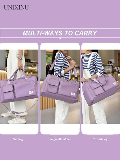 Bags with Shoe Compartment Sports Fitness Bags for WomenD
